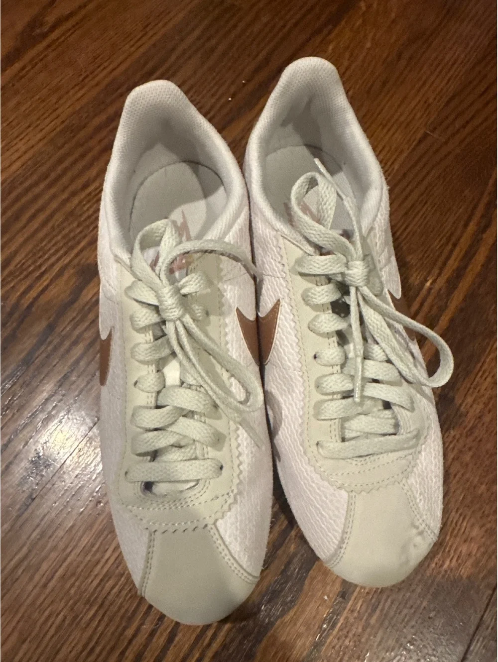 Nike Cortez In Cream and Rose Gold Size 8.5